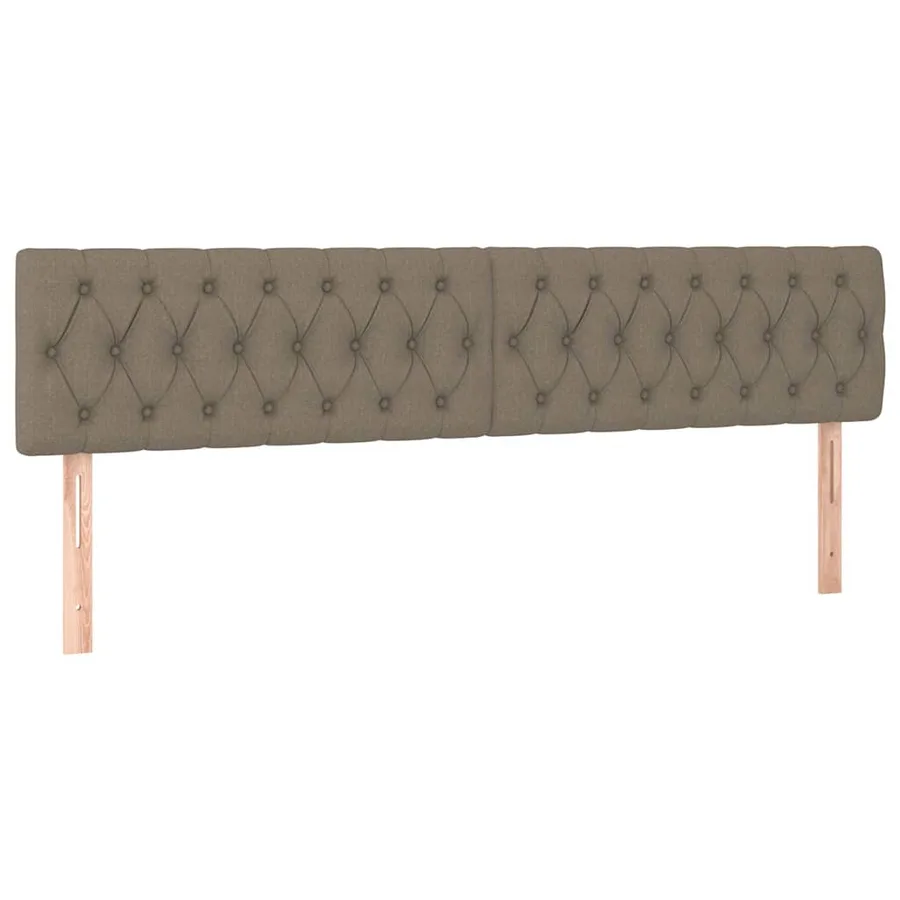 Cadre de lit ottoman avec matelas taupe 180x200 cm tissu - 10