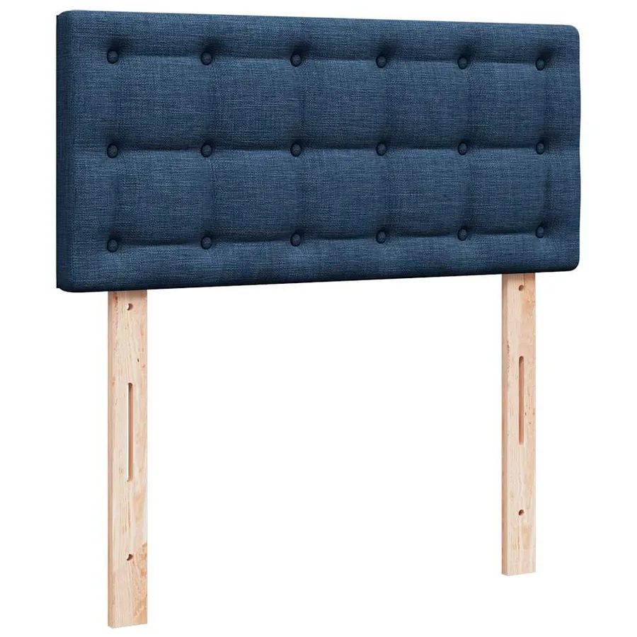 Lit ottoman avec matelas et LED Bleu 90x200 cm Tissu - 10
