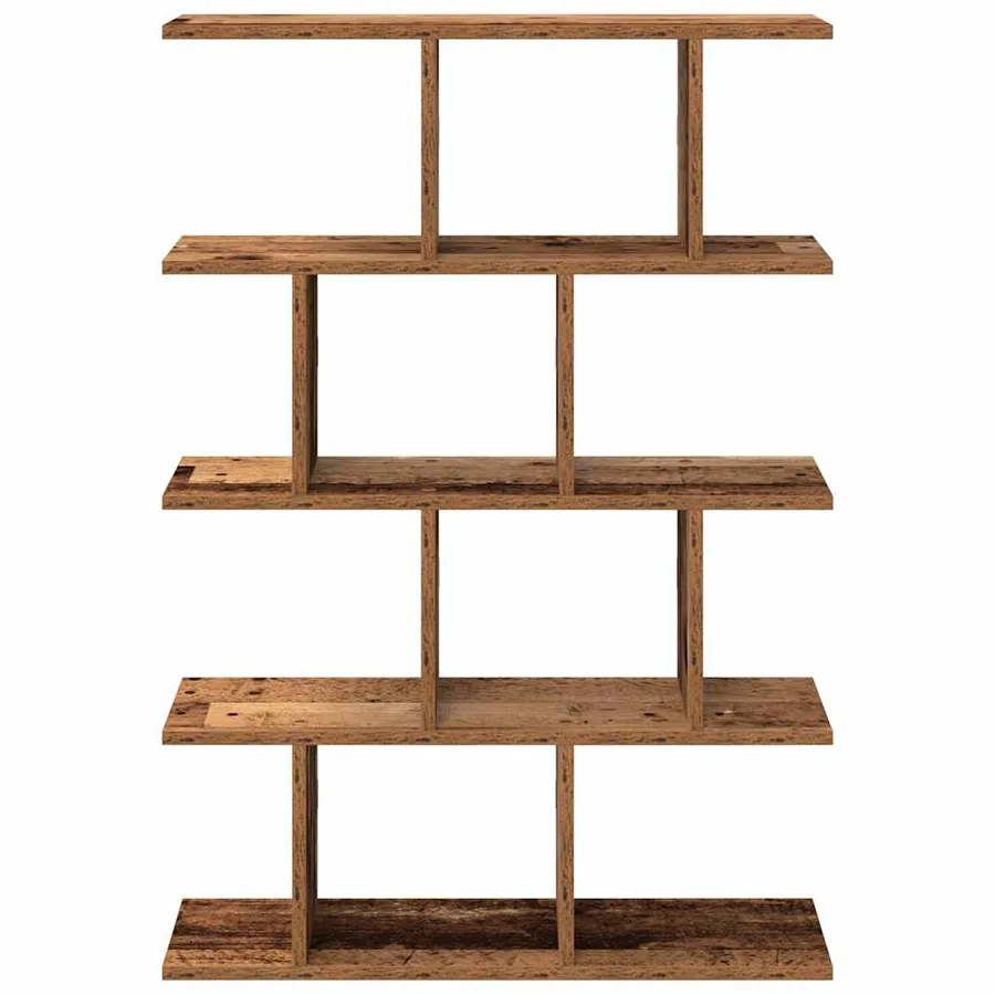 Étagère cube murale 12 compartiments vieux bois bois ingénierie - 4