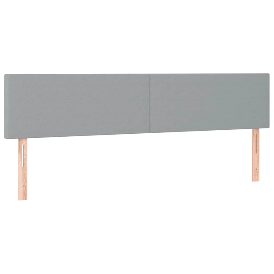 Cadre de lit ottoman et matelas gris clair 180x200cm tissu - 9