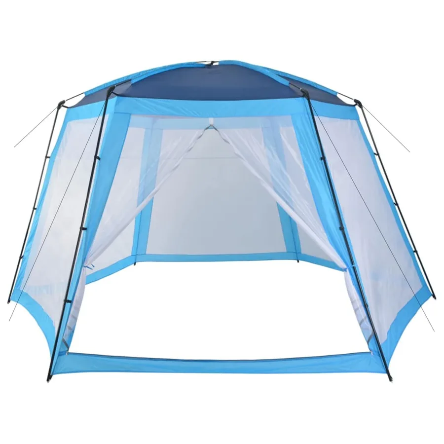 Tente de piscine Tissu 500x433x250 cm Bleu - 2