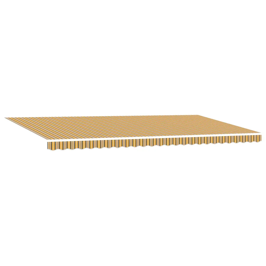 Auvent rétractable Multicolore 600 × 350 cm Tissu et Aluminium - 4