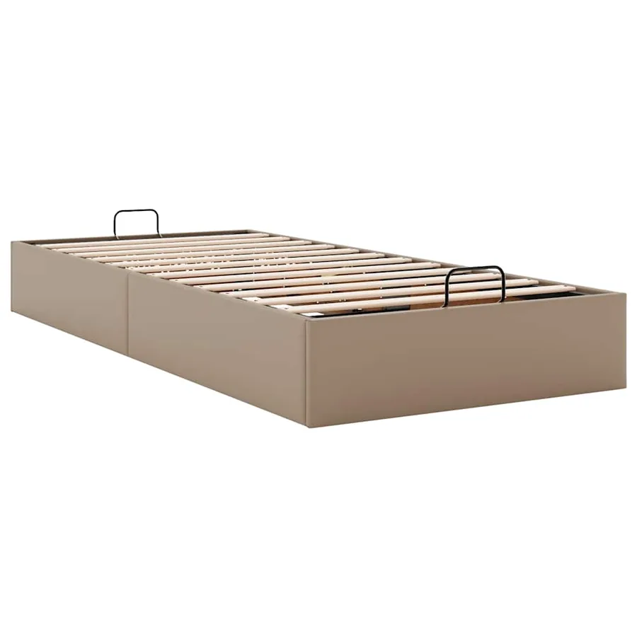 Cadre de lit ottoman sans matelas cappuccino 100x200 cm - 6