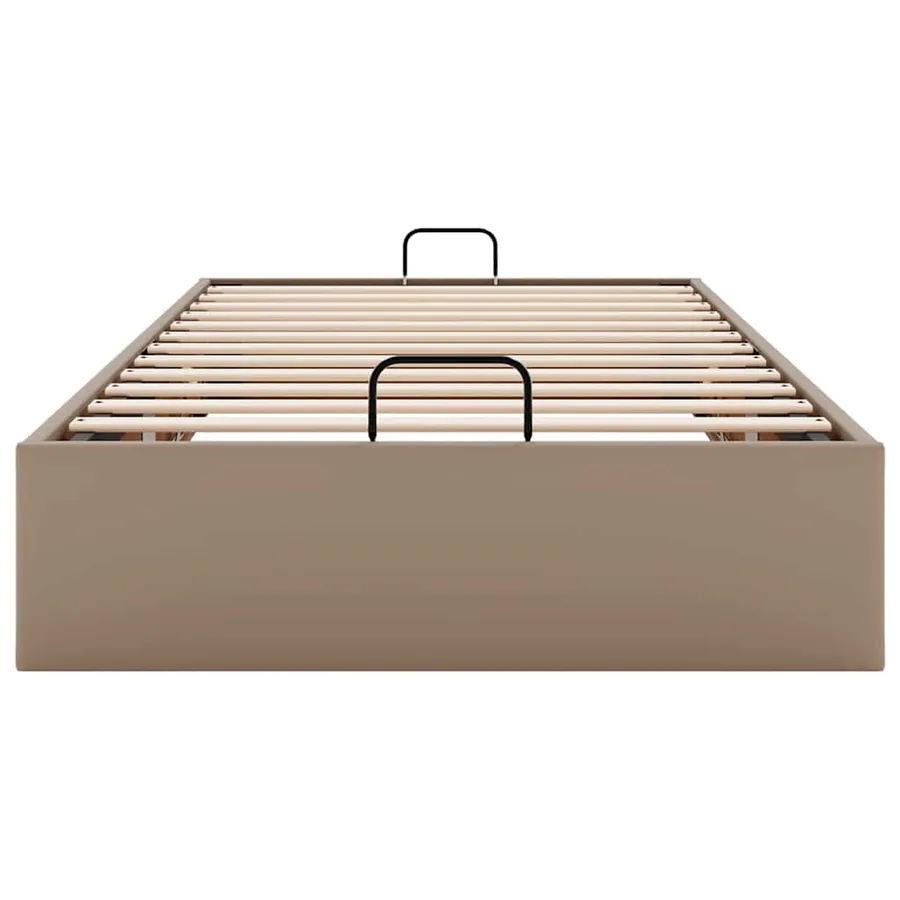 Cadre de lit ottoman sans matelas cappuccino 100x200 cm - 7