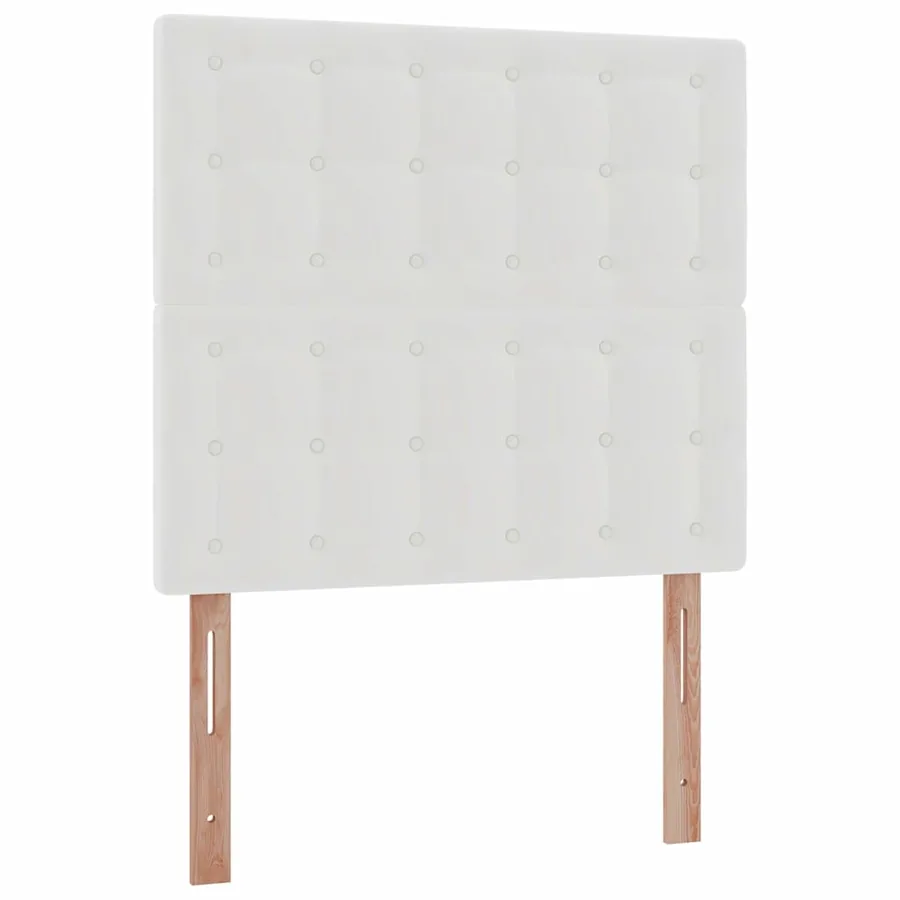 Lit ottoman avec matelas blanc 100x200 cm similicuir - 9