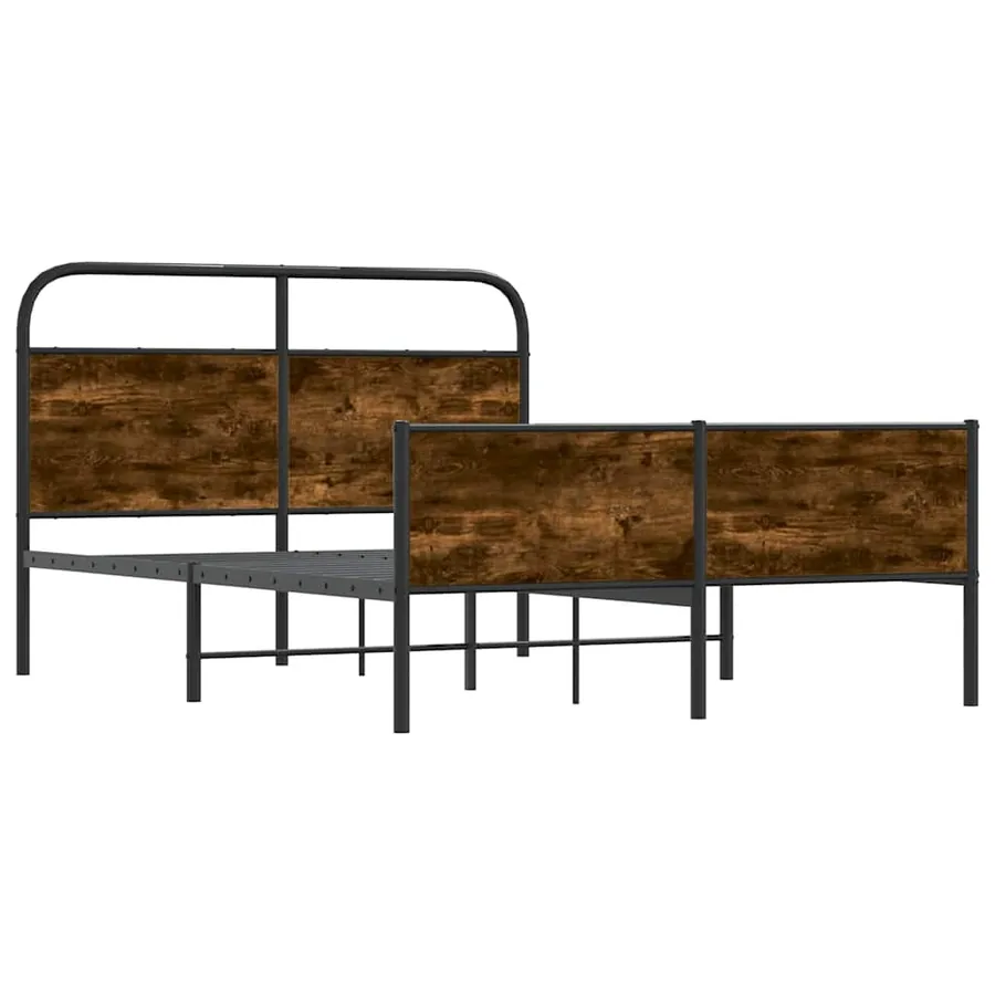 Cadre de lit sans matelas 140x200 cm chêne sonoma - 4