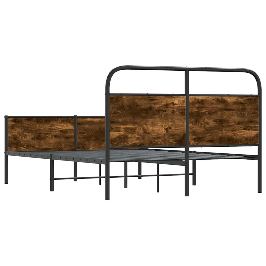 Cadre de lit sans matelas 140x200 cm chêne sonoma - 7