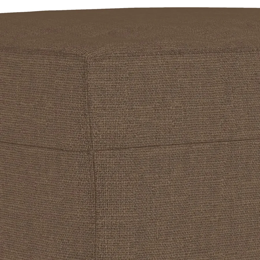 Ensemble de canapés 3 pcs marron tissu - 7