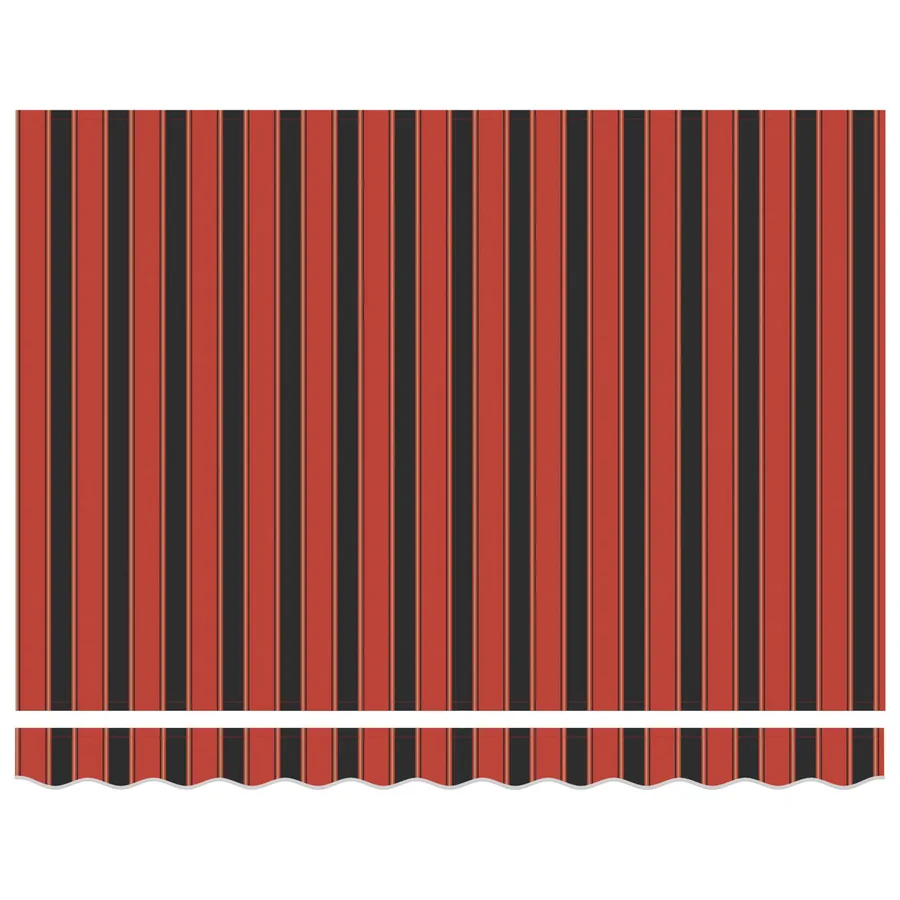 Auvent rétractable Rouge et Noir 350 x 250 cm - 6