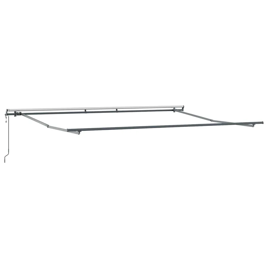 Auvent rétractable orange et marron 500 × 350 cm - 5