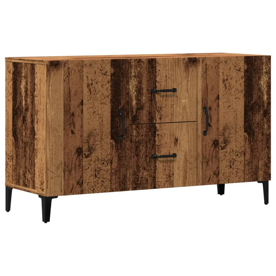 Buffet vieux bois 100x36x60 cm bois d'ingénierie - 2