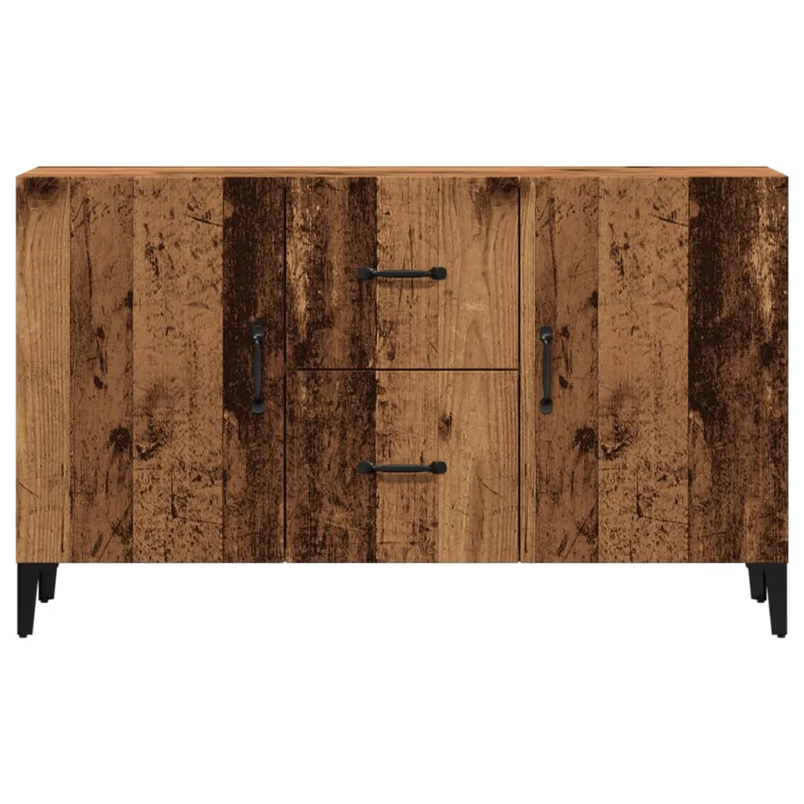 Buffet vieux bois 100x36x60 cm bois d'ingénierie - 5