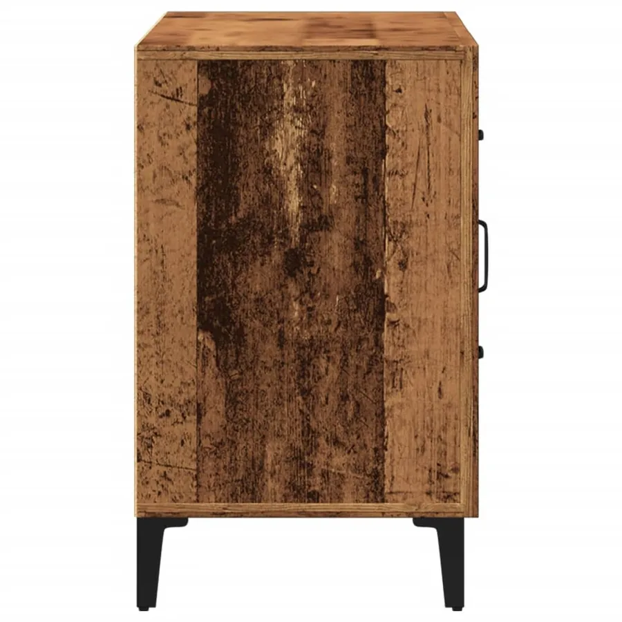 Buffet vieux bois 100x36x60 cm bois d'ingénierie - 7