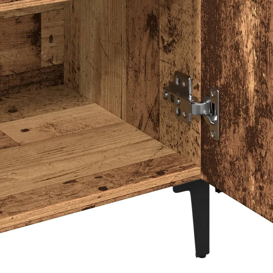 Buffet vieux bois 100x36x60 cm bois d'ingénierie - 9