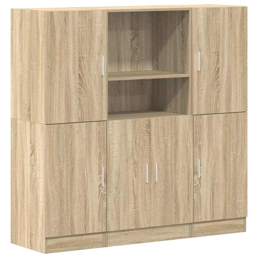 Ensemble d'armoires de cuisine 3 pcs chêne sonoma - 2