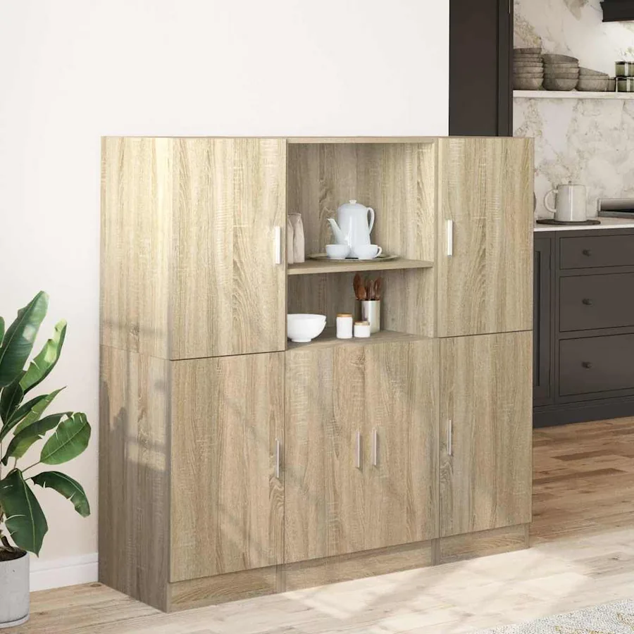 Ensemble d'armoires de cuisine 3 pcs chêne sonoma - 3