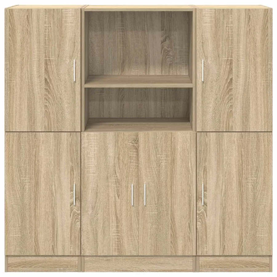 Ensemble d'armoires de cuisine 3 pcs chêne sonoma - 5