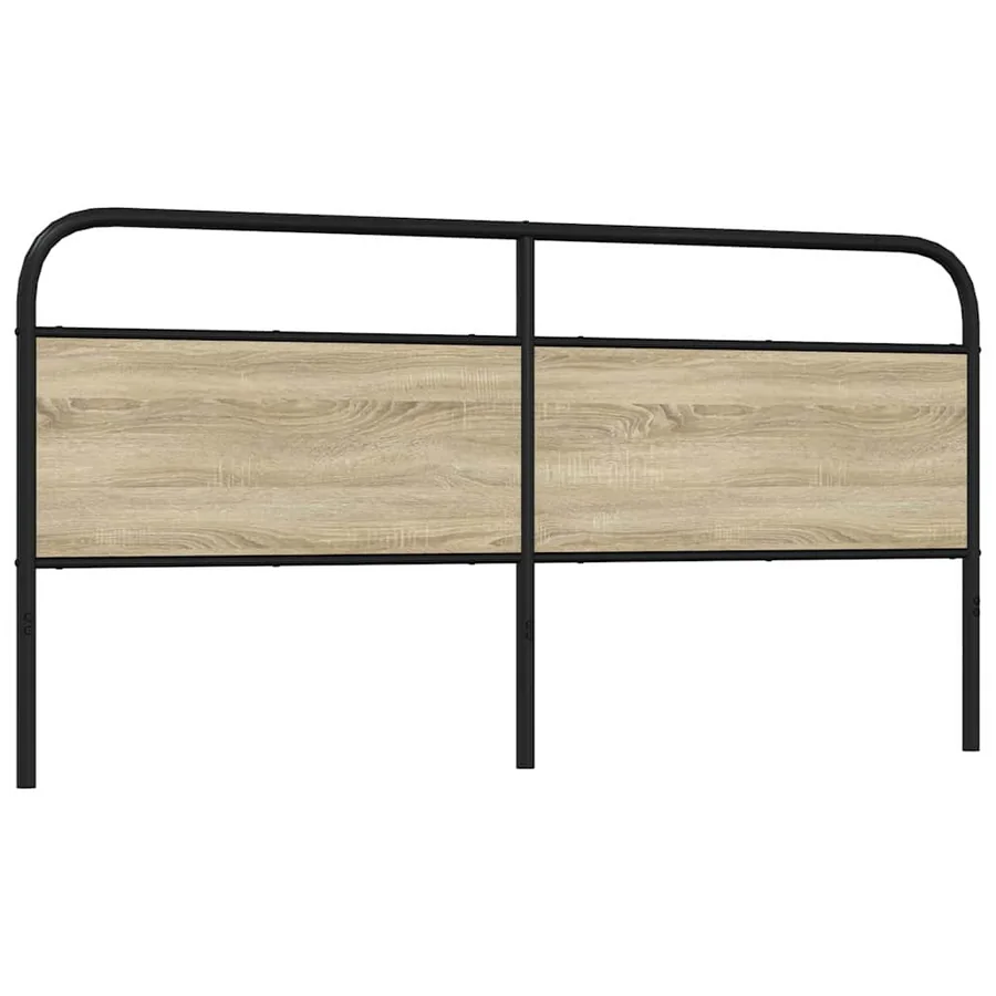 Tête de lit de remplacement chêne sonoma 200 cm acier et bois d'ingénierie - 5