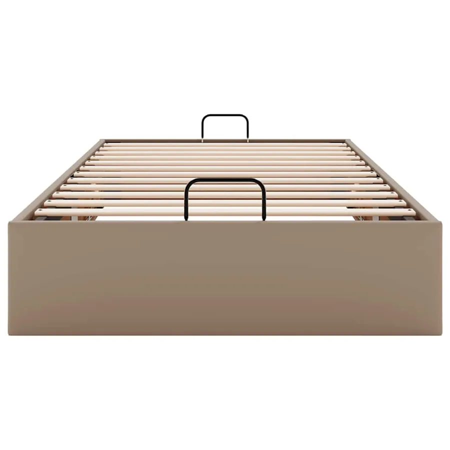 Cadre de lit ottoman sans matelas cappuccino 90x200 cm - 7