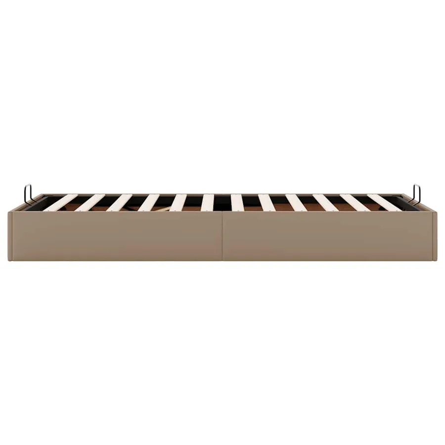 Cadre de lit ottoman sans matelas cappuccino 90x200 cm - 8