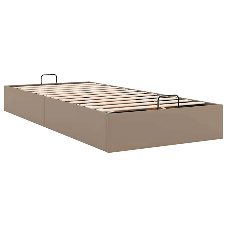 Cadre de lit ottoman sans matelas cappuccino 90x200 cm - 9