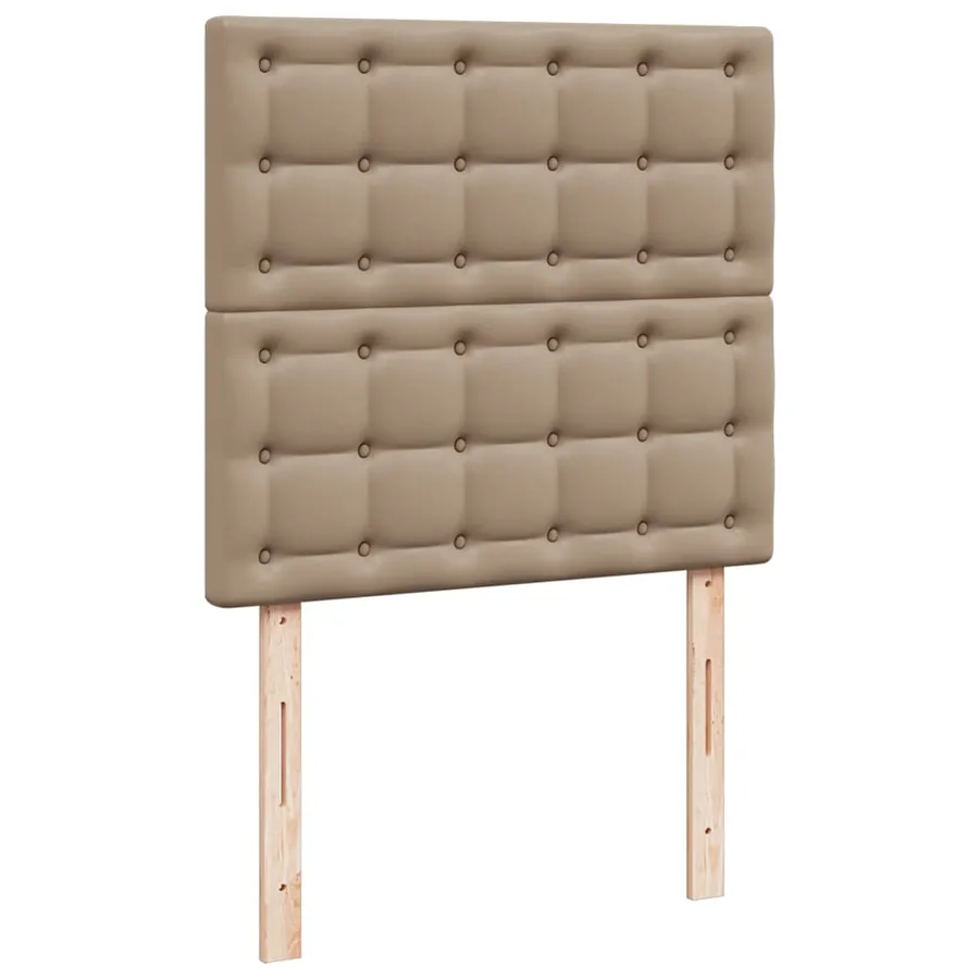 Lit ottoman et matelas cappuccino 90x200 cm similicuir - 9