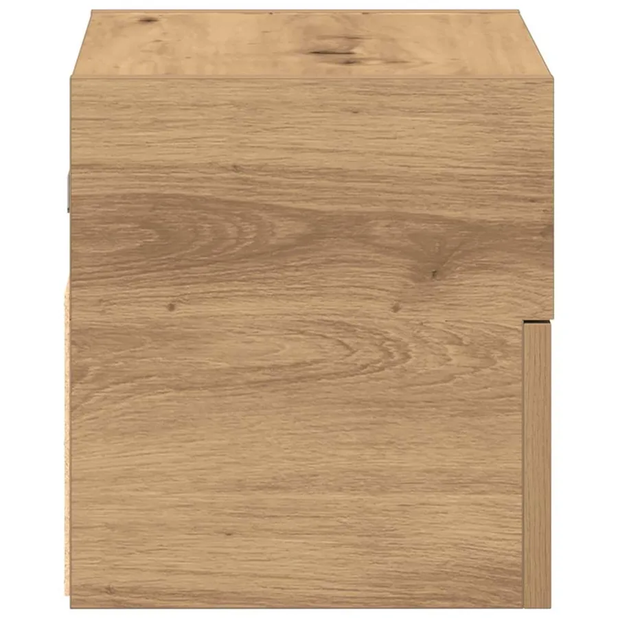 Tables de chevet murales 2 pcs chêne artisanal 45x26x28,5 cm - 6