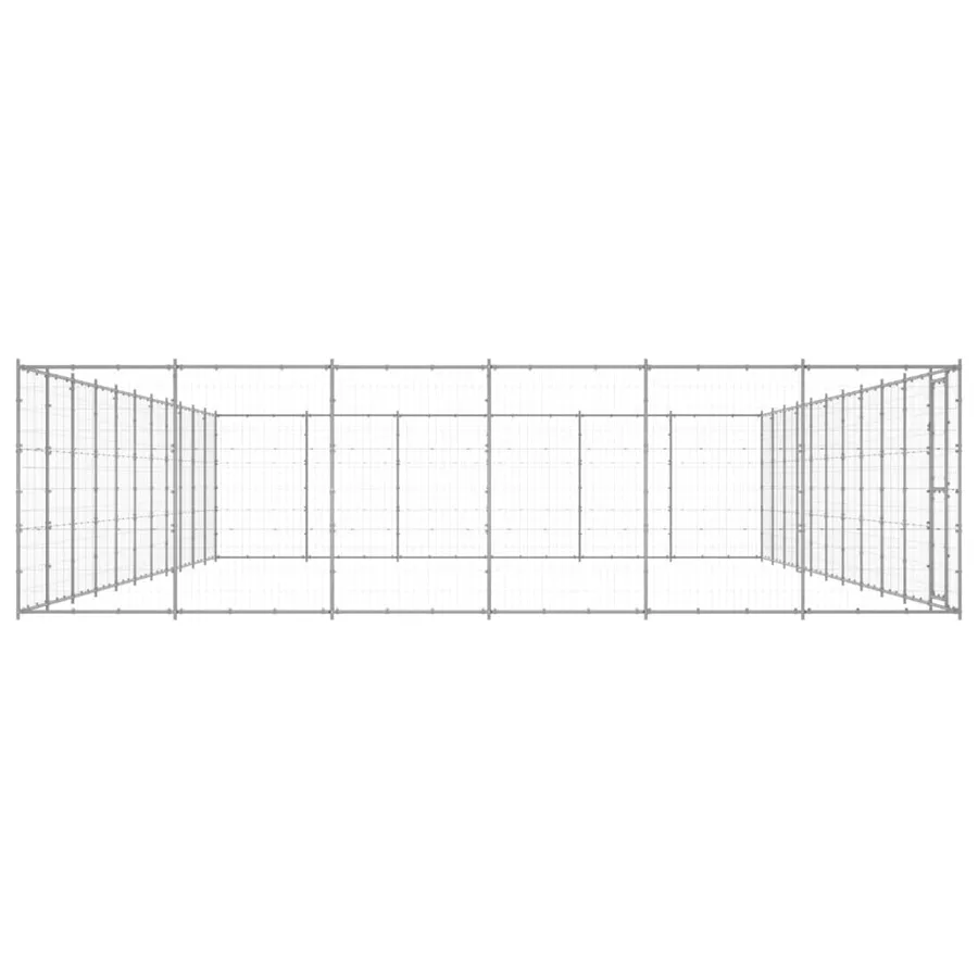 Chenil extérieur Acier galvanisé 79,86 m² - 3