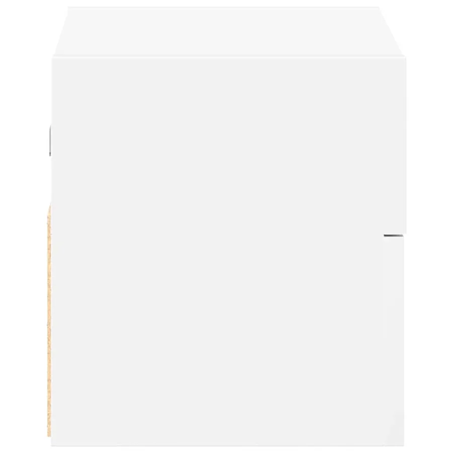 Tables de chevet murales 2 pcs blanc 45x26x28,5 cm - 6