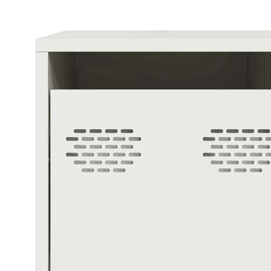 Buffet blanc 135x39x103,5 cm acier laminé à froid - 10