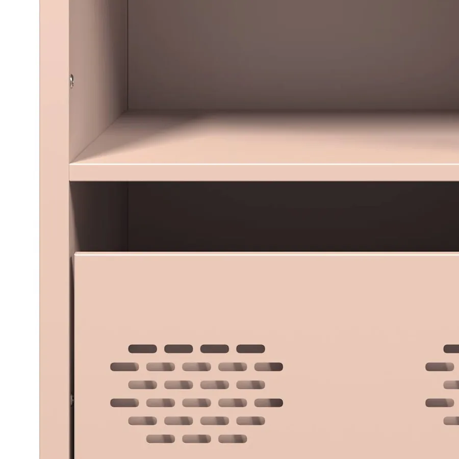Buffet haut rose 68x39x103,5 cm acier - 11