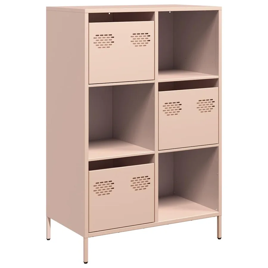 Buffet haut rose 68x39x103,5 cm acier - 2