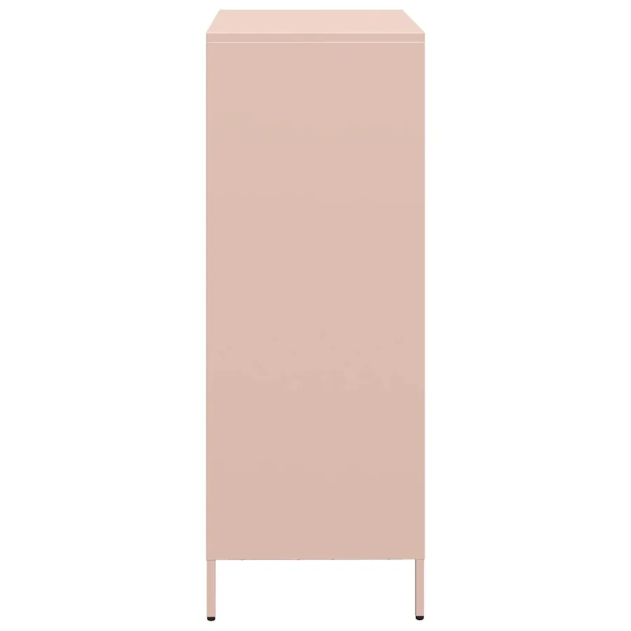 Buffet haut rose 68x39x103,5 cm acier - 6