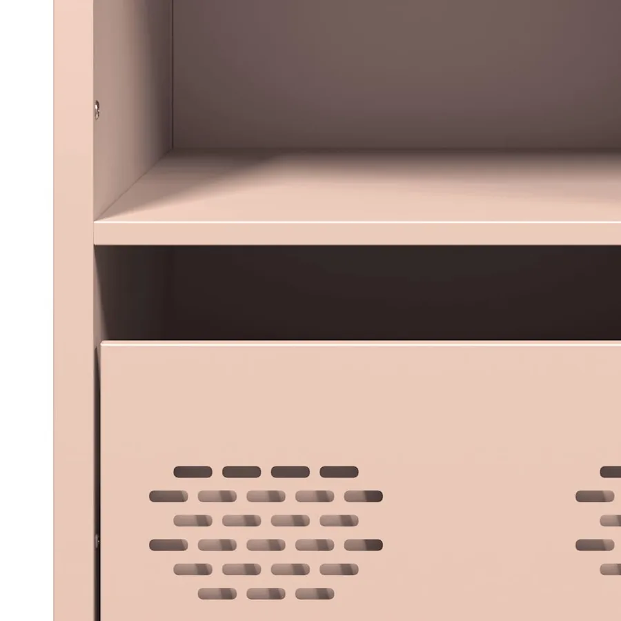 Buffet haut rose 68x39x103,5 cm acier - 10