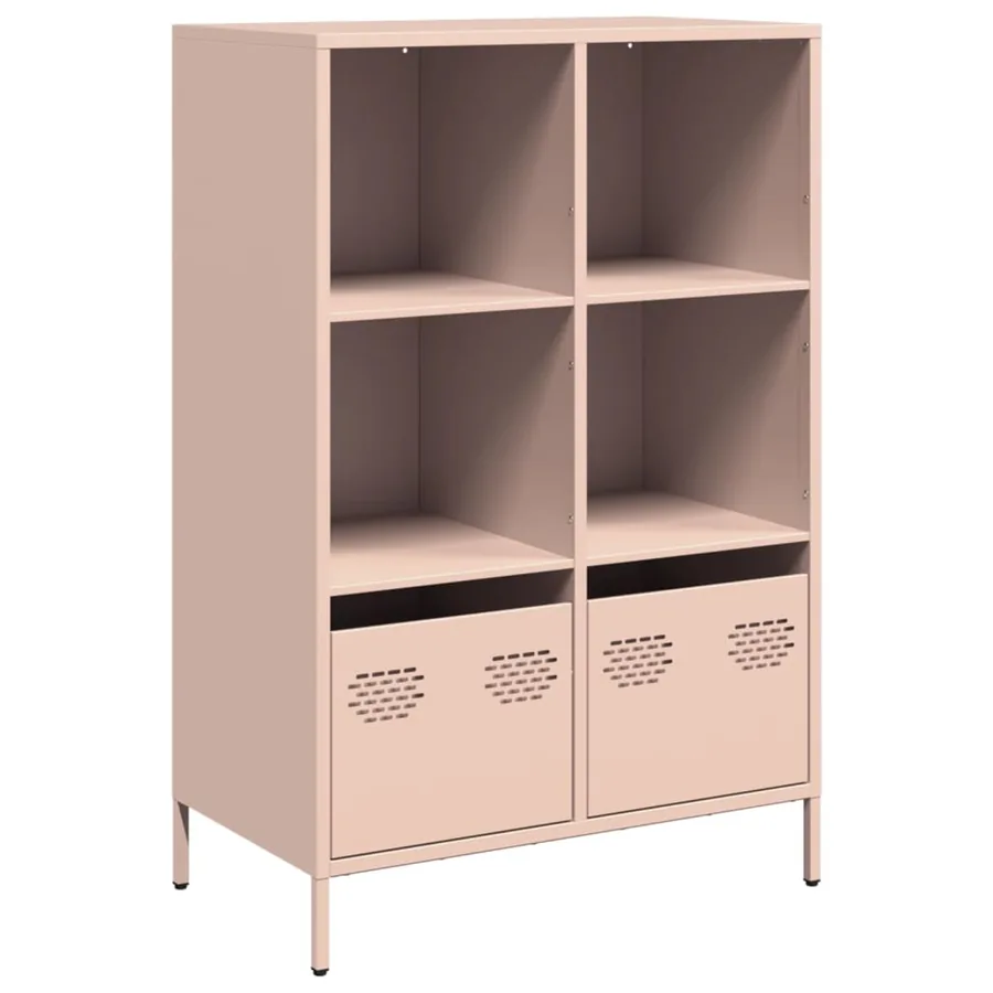 Buffet haut rose 68x39x103,5 cm acier - 2