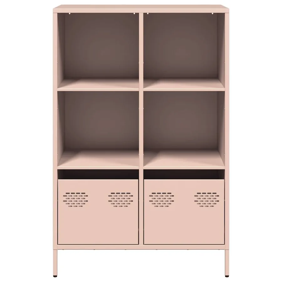 Buffet haut rose 68x39x103,5 cm acier - 5