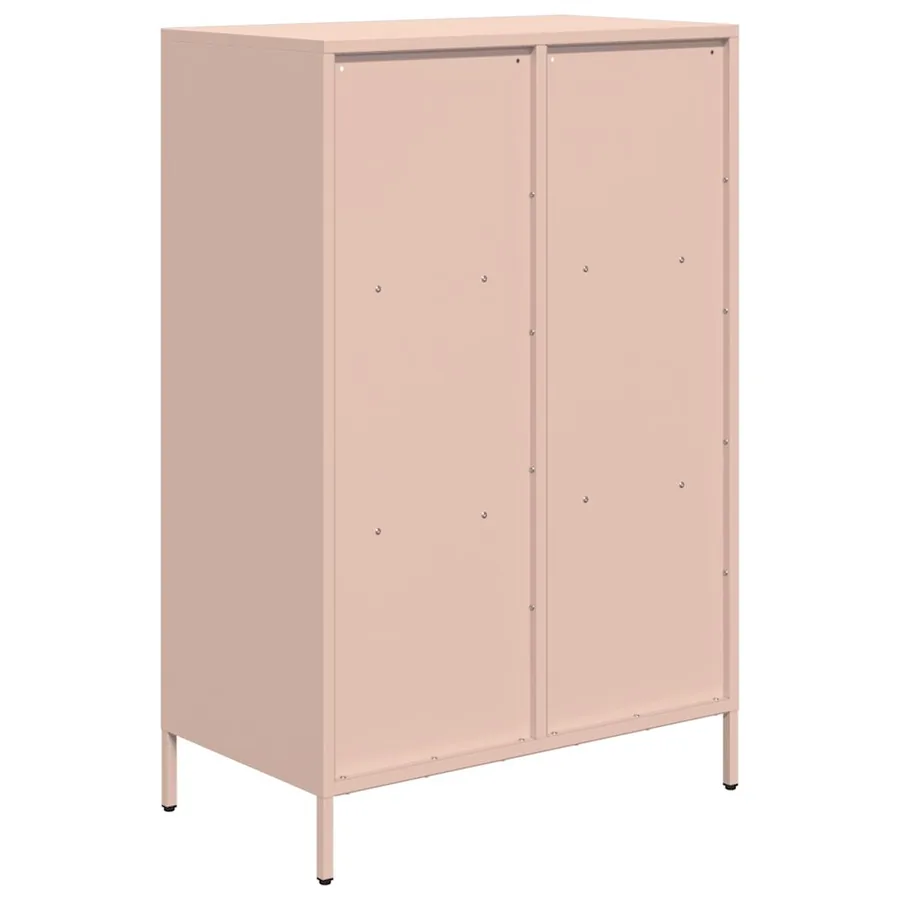 Buffet haut rose 68x39x103,5 cm acier - 7