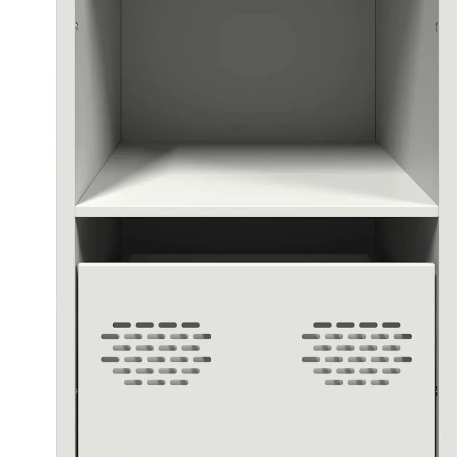 Buffet blanc 101,5x39x73,5 cm acier laminé à froid - 10