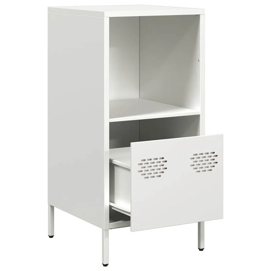 Buffet blanc 35x39x73,5 cm acier laminé à froid - 5