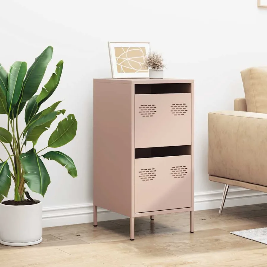 Buffet rose 35x39x73,5 cm acier laminé à froid - 3