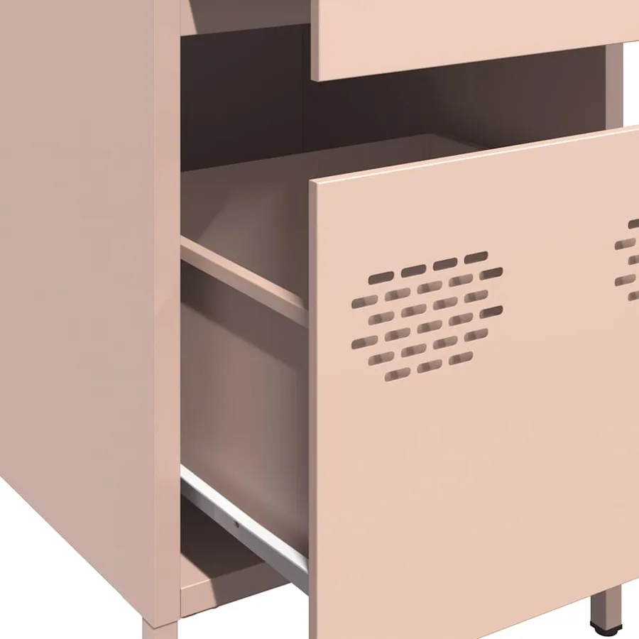 Buffet rose 35x39x73,5 cm acier laminé à froid - 9