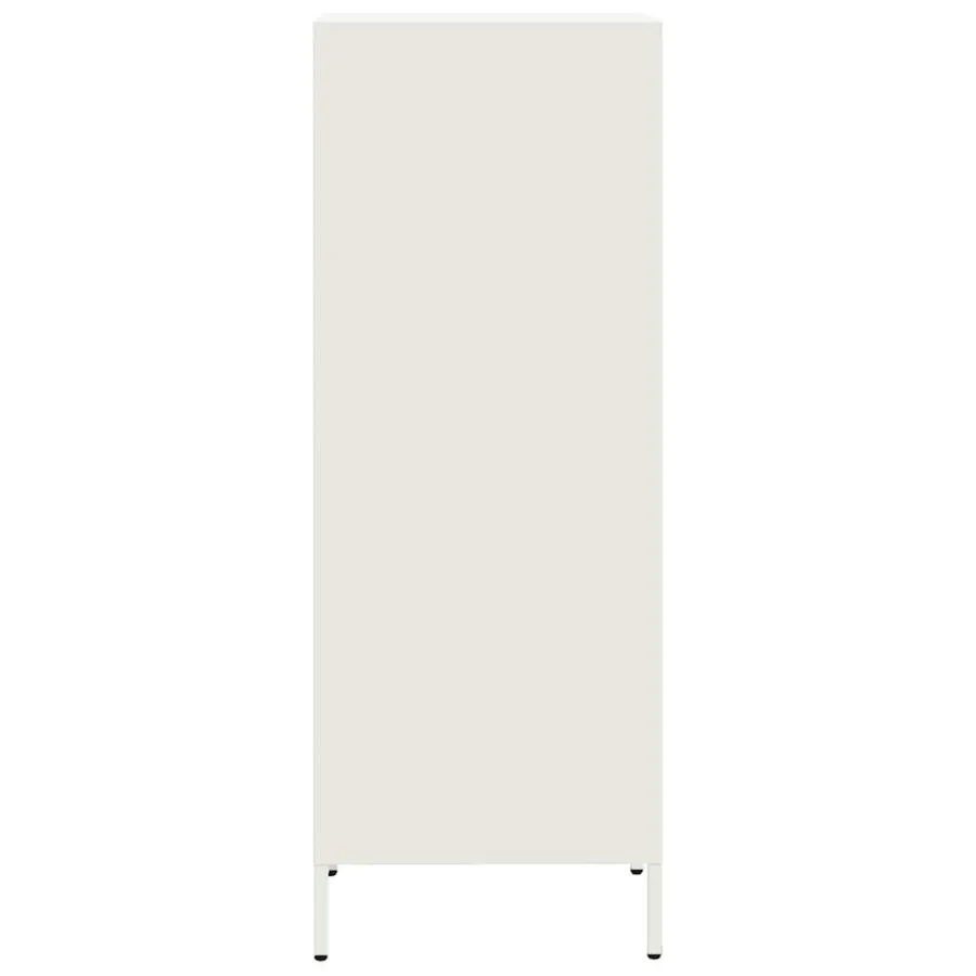 Buffet haut blanc 35x39x103,5 cm acier - 6
