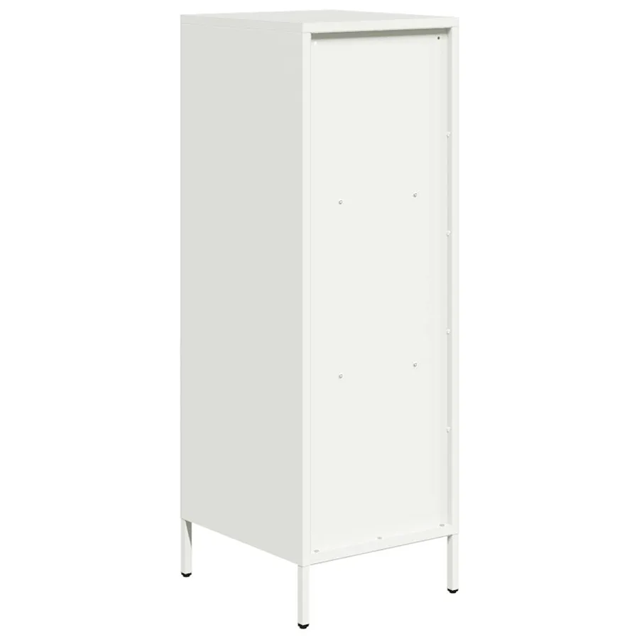 Buffet haut blanc 35x39x103,5 cm acier - 7