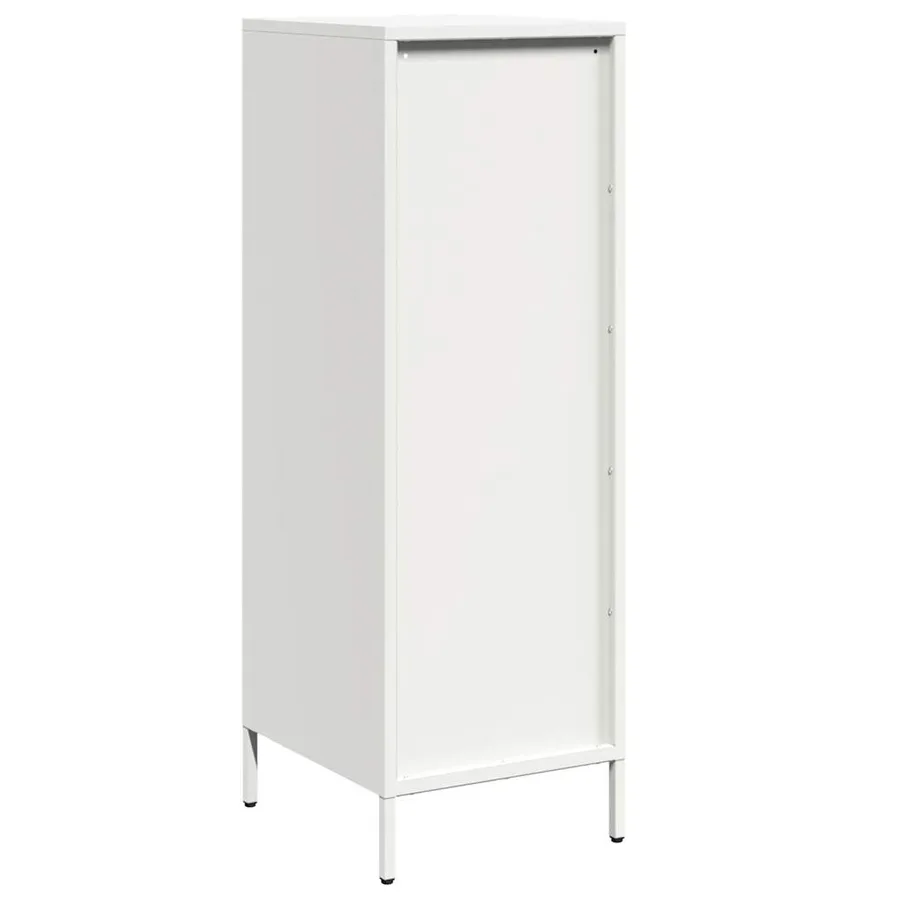 Buffet haut blanc 39x35x103,5 cm acier - 7