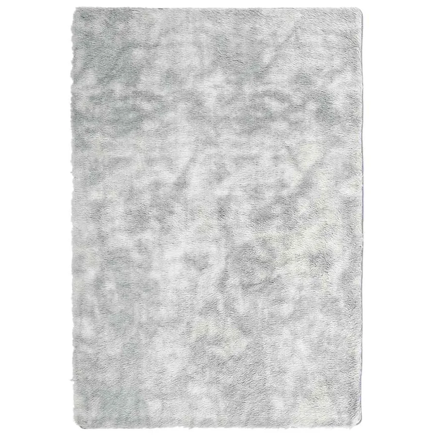 Tapis shaggy à poils longs NAVARRA gris argenté 200x290 cm - 2