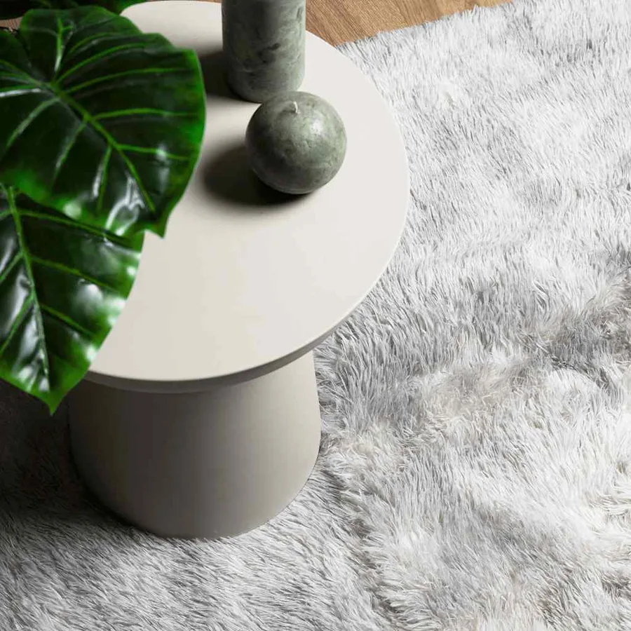 Tapis shaggy à poils longs NAVARRA gris argenté 200x290 cm - 8