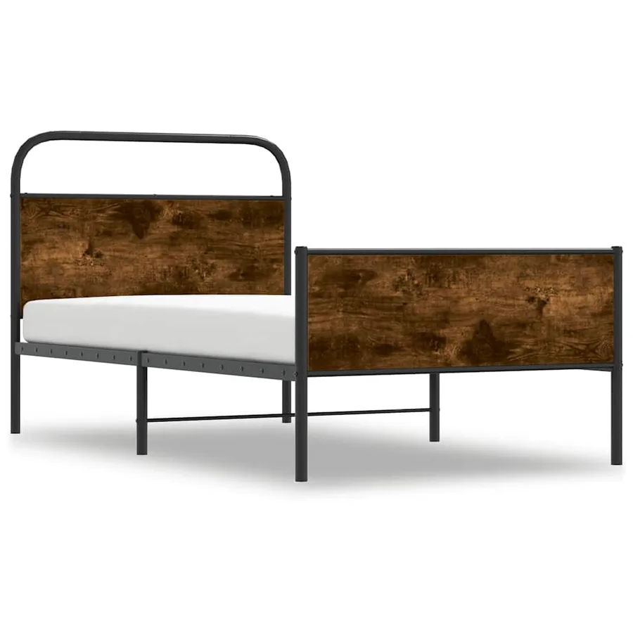 Cadre de lit sans matelas 100x200 cm chêne sonoma - 3