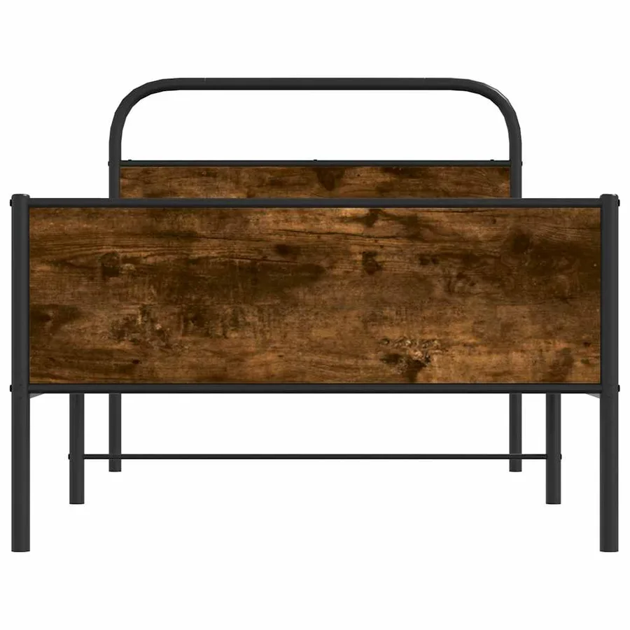 Cadre de lit sans matelas 100x200 cm chêne sonoma - 5