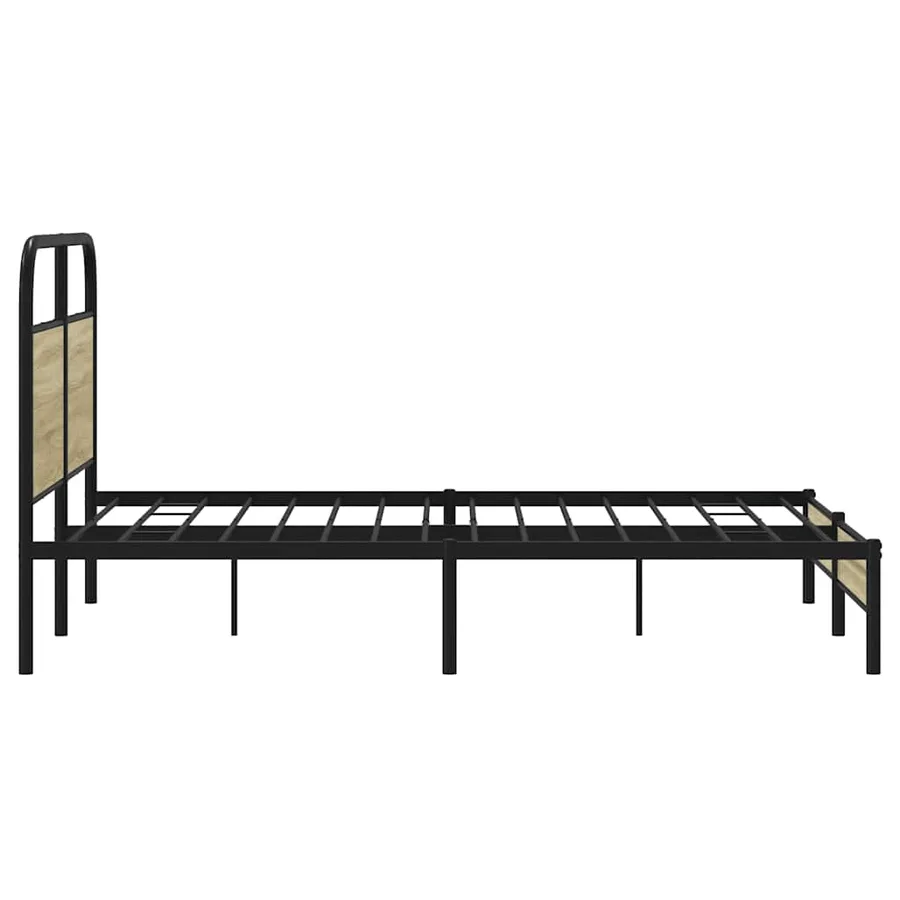 Cadre de lit sans matelas 120x200 cm chêne sonoma - 6