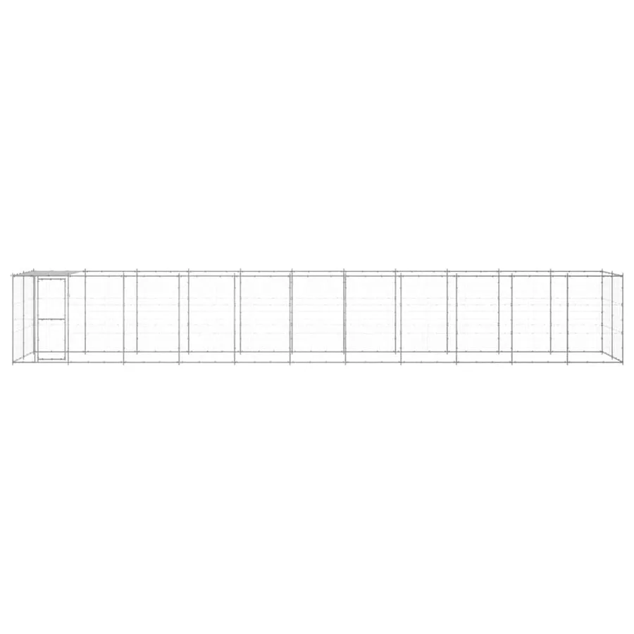 Chenil extérieur Acier galvanisé avec toit 26,62 m² - 4